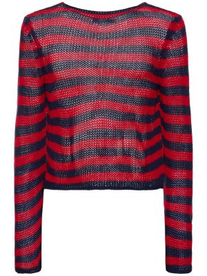 Svītrainas džemperis Jaded London sarkans