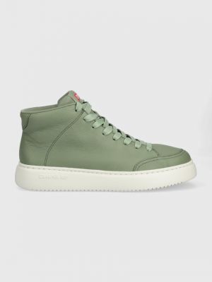 Зелені шкіряні кросівки Camper