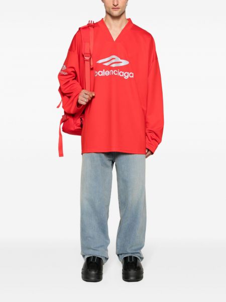 Sportliche sweatshirt Balenciaga rot