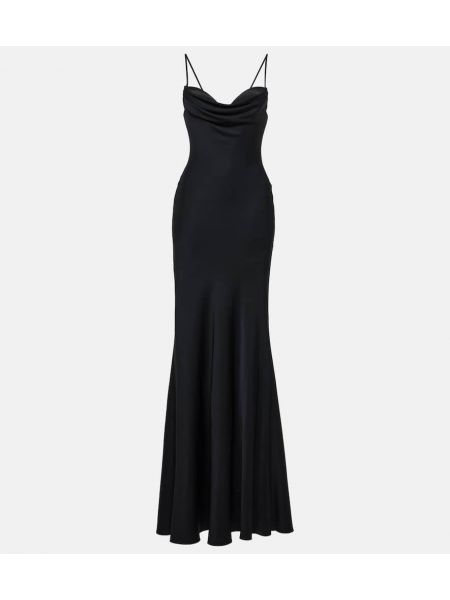 Silke maxi kjole Alexander Mcqueen svart