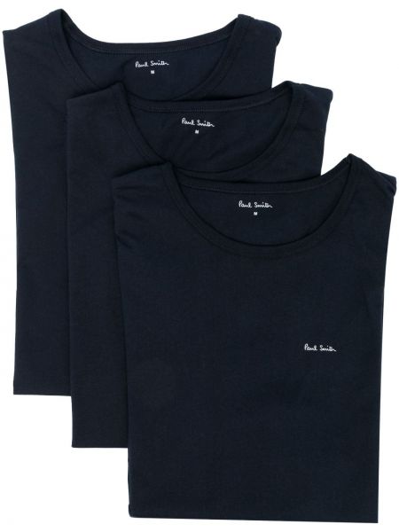 T-shirt di cotone Paul Smith blu