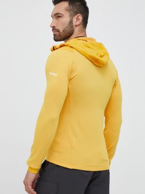 Kapucnis pulóver Salewa sárga