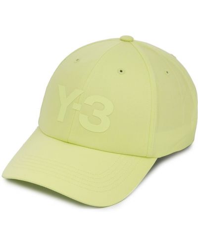 Cappello con visiera con stampa Y-3 giallo