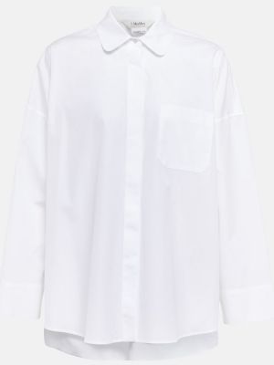 Βαμβακερό πουκάμισο 's Max Mara λευκό