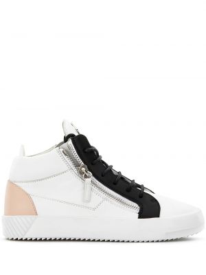 Blonder snøring sneakers Giuseppe Zanotti hvit