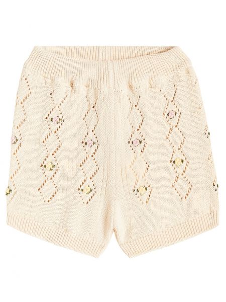 Bomuld shorts for piger The New Society beige