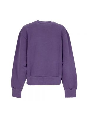 Sweter z okrągłym dekoltem Carhartt Wip fioletowy