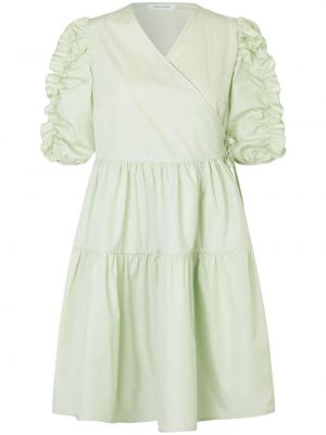 Βαμβακερή μίντι φόρεμα Cecilie Bahnsen πράσινο