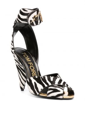 Sandale mit print mit zebra-muster Tom Ford