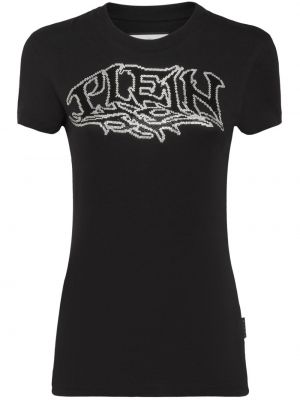 Bavlnené tričko Philipp Plein čierna