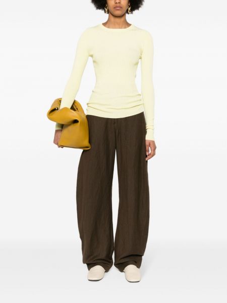 Pullover mit rundem ausschnitt Fabiana Filippi gelb