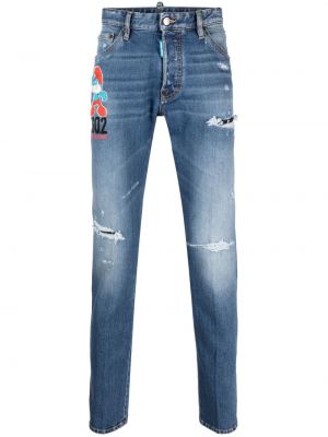 Skinny jeans Dsquared2 blau