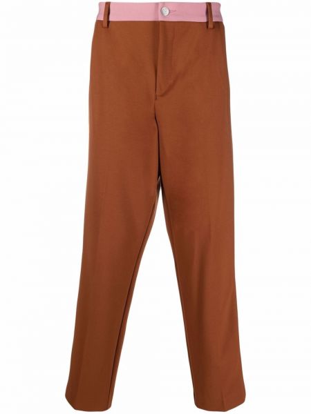 Pantalones rectos Boss marrón