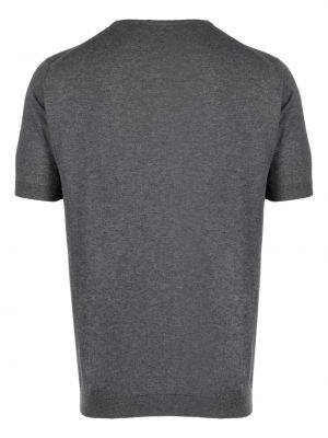 T-shirt avec manches courtes en jersey John Smedley gris