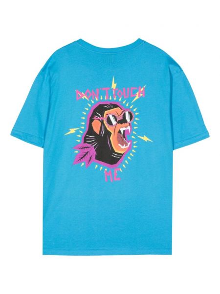 T-shirt aus baumwoll Mauna Kea blau