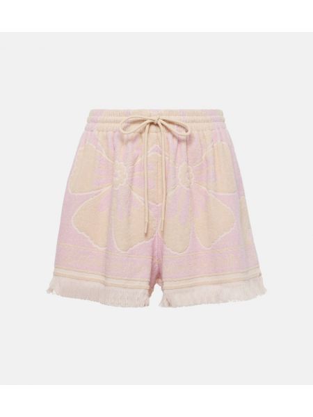 Floral bomull shorts Zimmermann