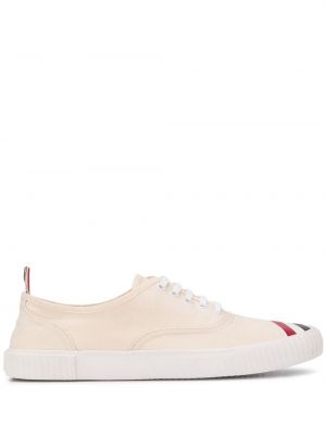 Sneakers a righe Thom Browne bianco