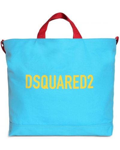 Шопинг чанта Dsquared2 синьо