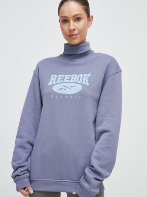 Bluza bawełniana Reebok Classic niebieska
