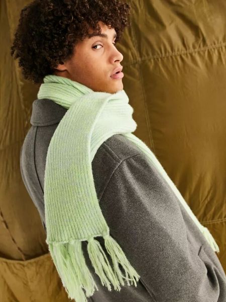 Меланжевый шарф Asos зеленый