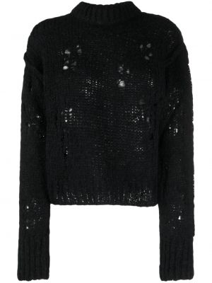 Chunky пуловер с протрити краища Thom Krom черно