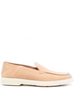 Pantofi loafer din piele Santoni bej