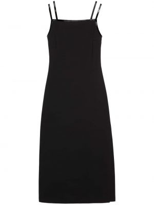 Křišťálové midi šaty Gucci černé