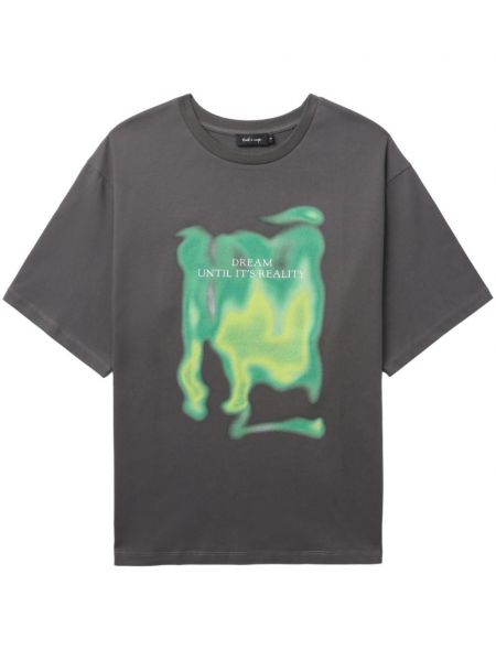 T-shirt aus baumwoll mit print Tout A Coup grau