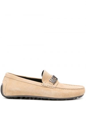 Pantofi loafer din piele de căprioară Moschino
