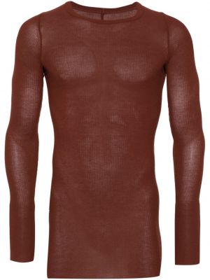 Marškinėliai Rick Owens ruda