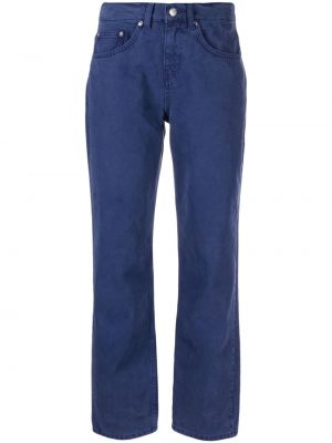 Ravne kavbojke Moschino Jeans modra