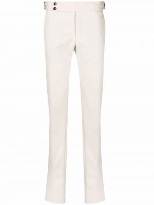 Pantalones rectos slim fit Pt01 blanco