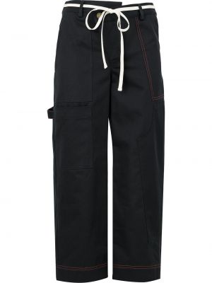 Asimetrične kožne kratke hlače kargo s vezicama Marc Jacobs