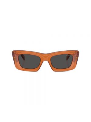 Okulary przeciwsłoneczne Prada pomarańczowe