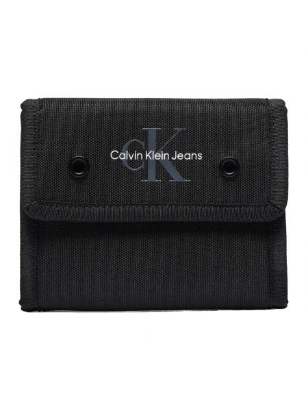 Portfel na rzep Calvin Klein Jeans czarny