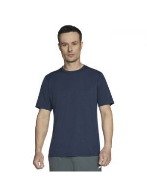 Niebieska koszulka z krótkim rękawem Skechers