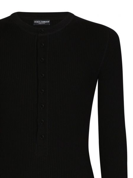 Vilnonis megztinis Dolce & Gabbana juoda