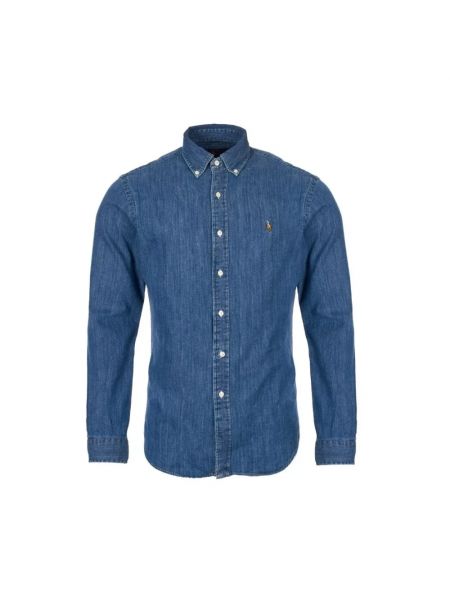 Koszula jeansowa puchowa slim fit Polo Ralph Lauren niebieska