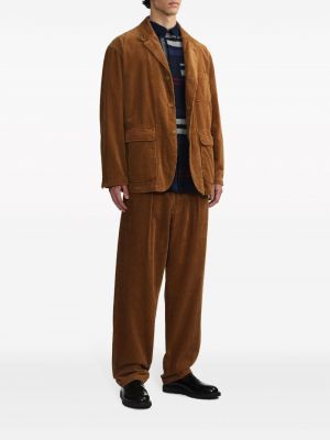 Pantalon droit en velours côtelé en velours Engineered Garments marron