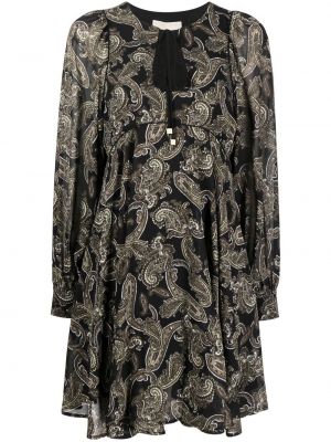 Zip paisley trykt dress Michael Michael Kors