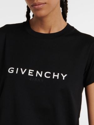 Top bawełniany Givenchy czarny