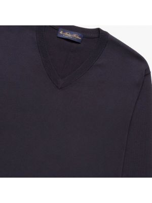 Suéter con escote v Brooks Brothers azul