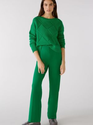 Пуловер Oui зелено