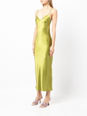 Midi šaty s perlami Gilda & Pearl zelené