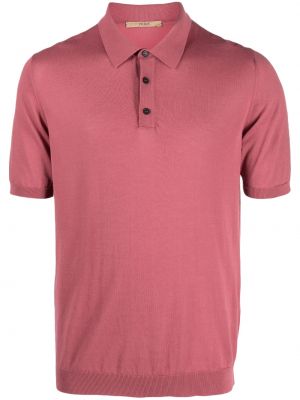 Памучна поло тениска Nuur розово
