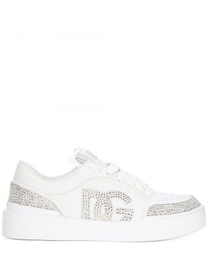 Sneakers con cristalli Dolce & Gabbana bianco