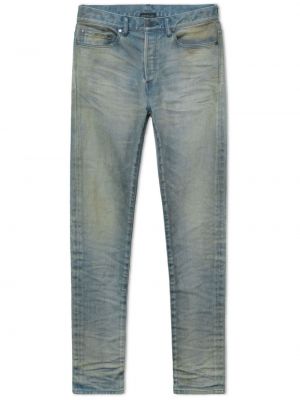 Obnosené džínsy s rovným strihom John Elliott modrá