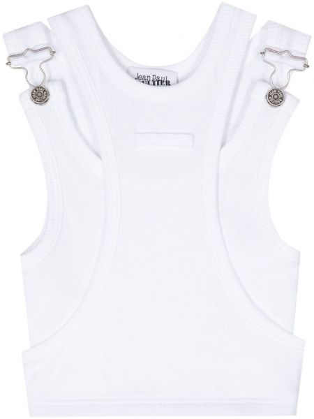 Asymetrická bavlnená košeľa Jean Paul Gaultier biela