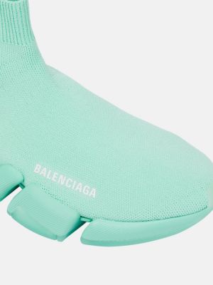 Sneakersy Balenciaga Speed zielone