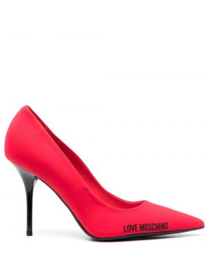 Полуотворени обувки с принт Love Moschino